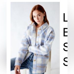 LA Hearts shacket/jacket. Light blue. Size small.